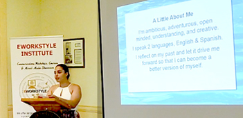Yamilett presenting